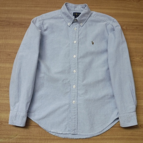Ralph Lauren Blue Button Down Pony Logo Shirt - Picture 1 of 10